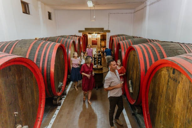 Visiting wine cellar door